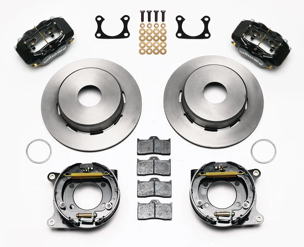 Wilwood Brakes Wilwood FDLI PS Park Brake Kit Drilled Red Big Ford 2.36in Offset Currie Blank