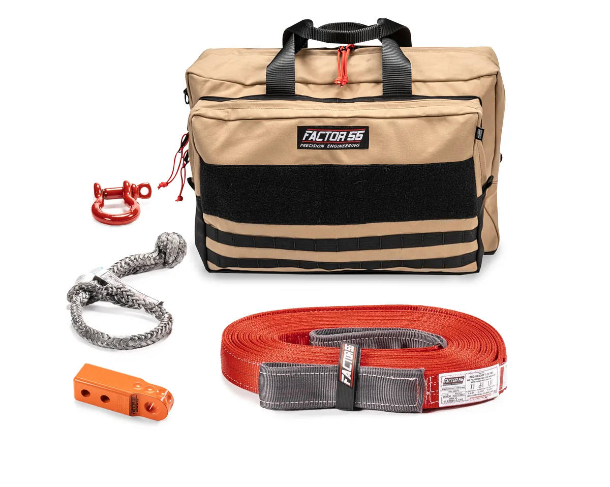 Factor 55 Factor 55 00485-07-Large Owyhee Recovery Kit (Orange Hitchlink And Large Bag)