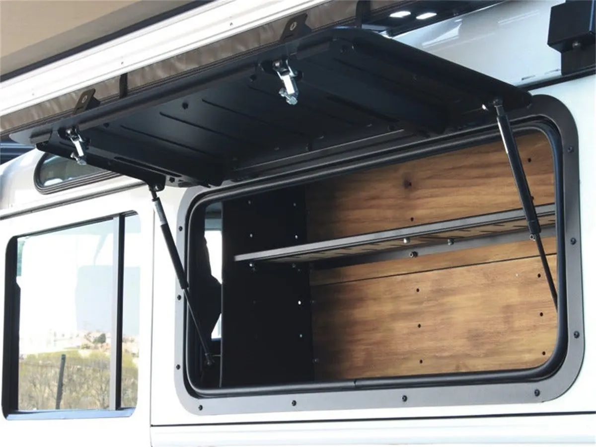 Gullwing Window; Aluminium; For 1983-2016 Land Rover Defender; product image