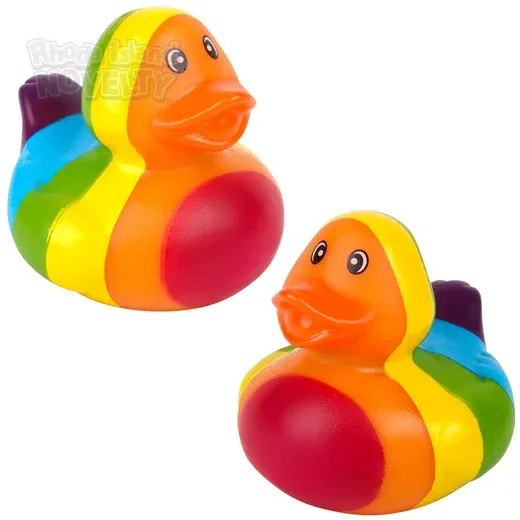 2\" Rainbow Stripe Ducky product image
