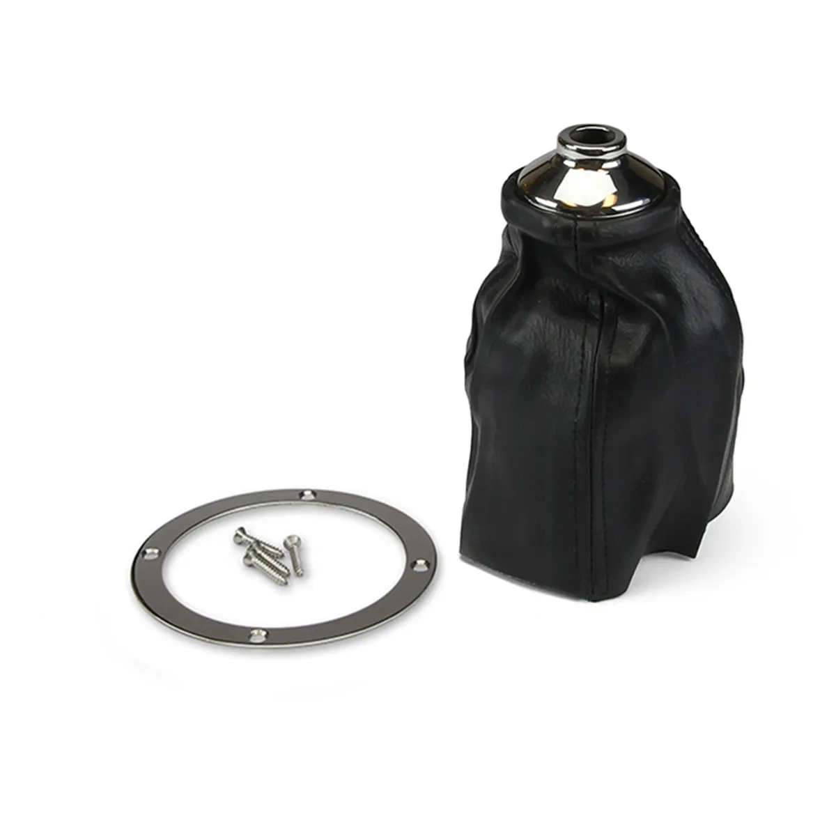 Classic Shifter Boot Kit; Incl. Boot/Stainless Screws/Polished Stainless Boot Ring; product image