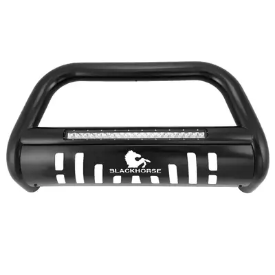 Black Horse Off Road 2023 Gladiator Beacon Bull Bar W Skid Plate Black