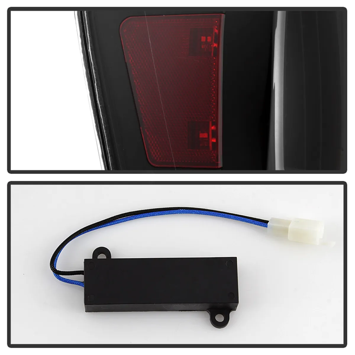 XTune Light Bar LED Tail Lights; Black; product image