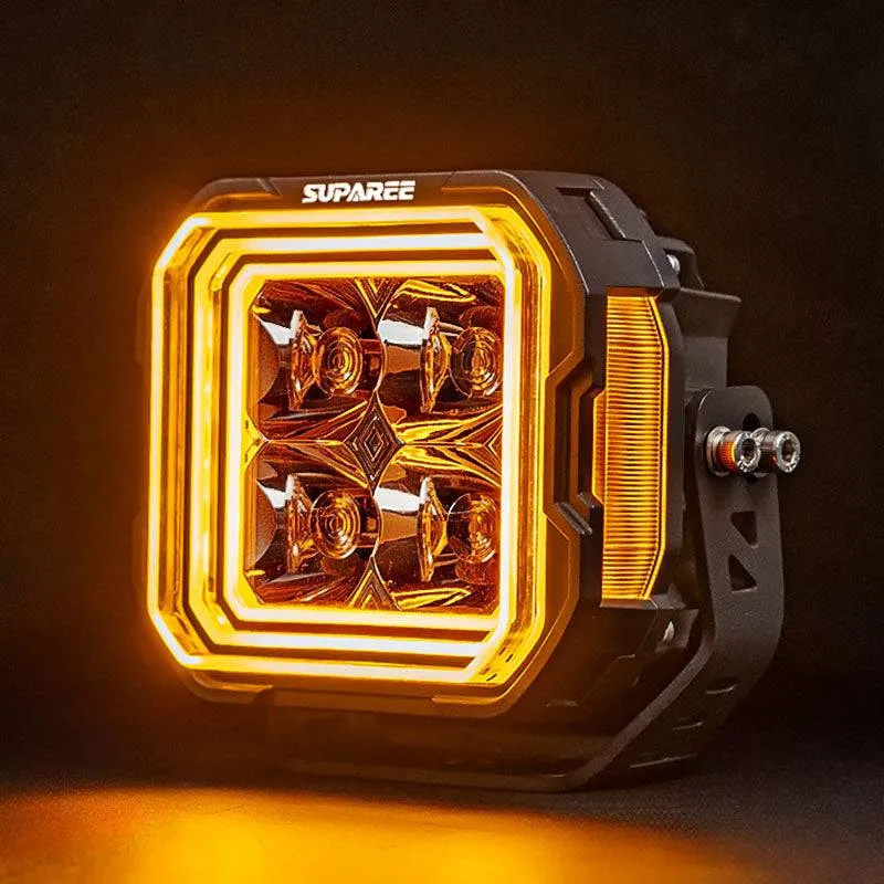 5 Inch LED Pod Lights White + Amber Dual-Mode for Jeep Wrangler JL/ Gladiator JT product image