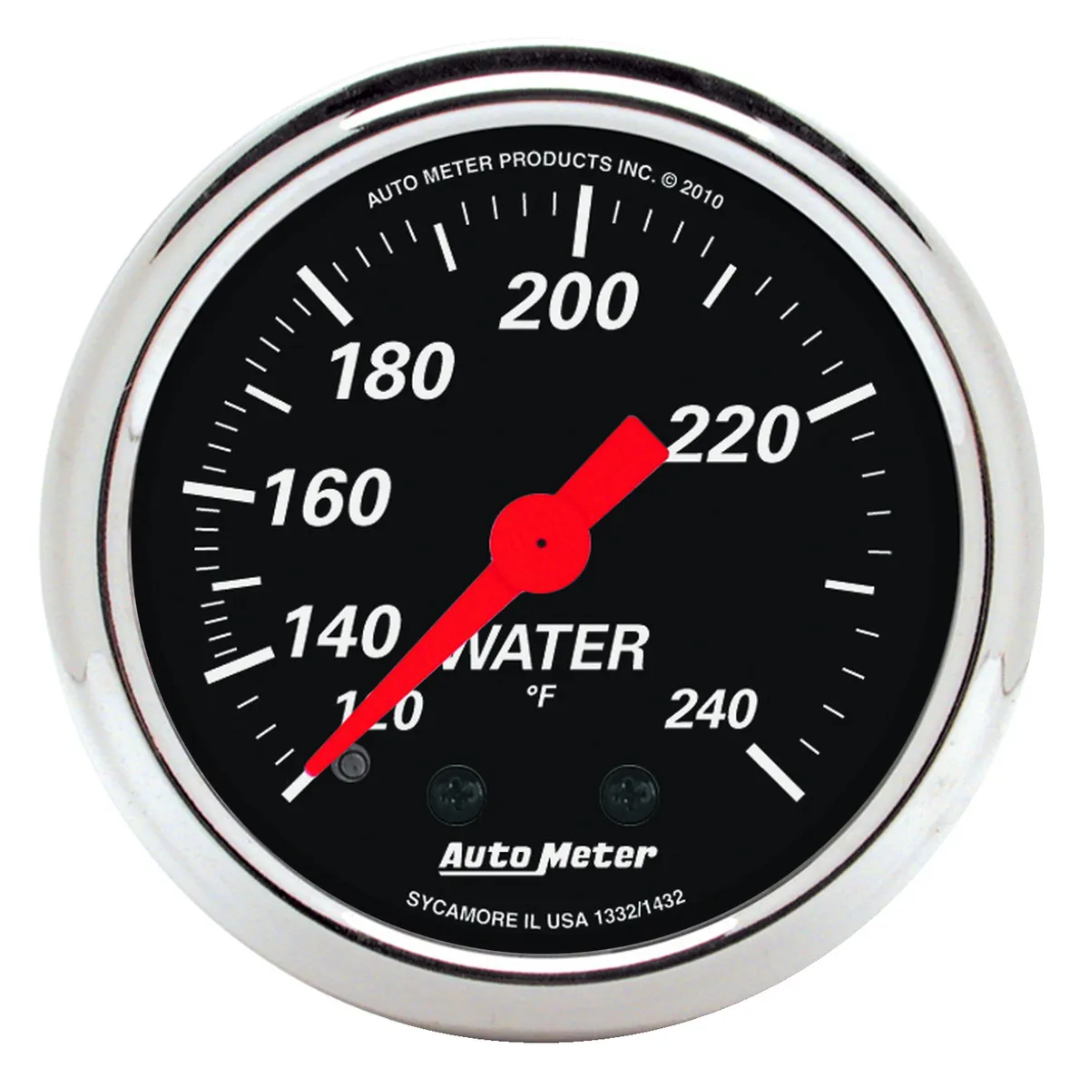2-1/16 In. Water Temperature, 120-240 Fahrenheit, Designer Black product image