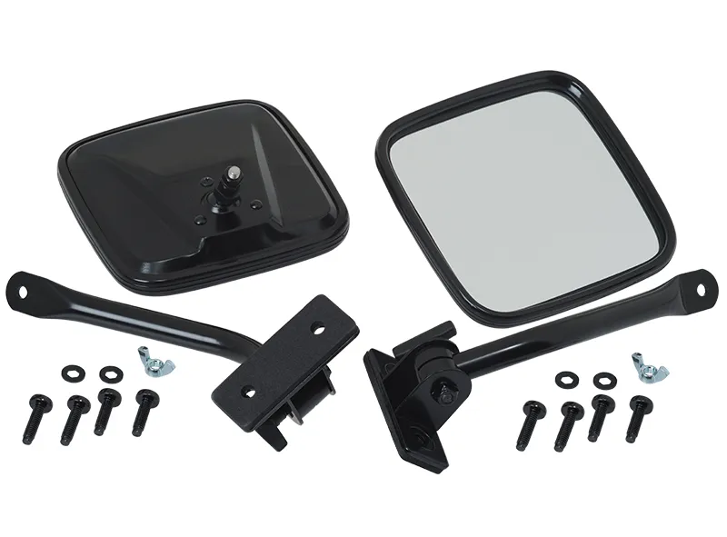 Jeep TJ/JK E-Z Detach Mirrors Pair 97-18 Wrangler TJ/JK Powdercoat Black Kentrol product image