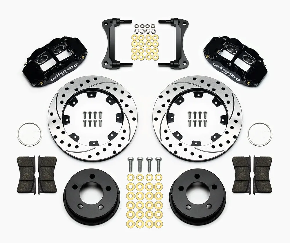1984 - 2006 Jeep Forged Narrow Superlite 4R Big Brake Front Brake Kit (Hat) - 140-12576 product image