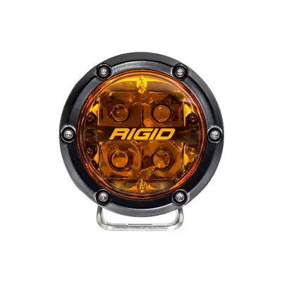 RIGID Industries 360-Series LED Off-Road Light; 4 in.; Spot Beam; w/Amber Pro Lens; Pair;
