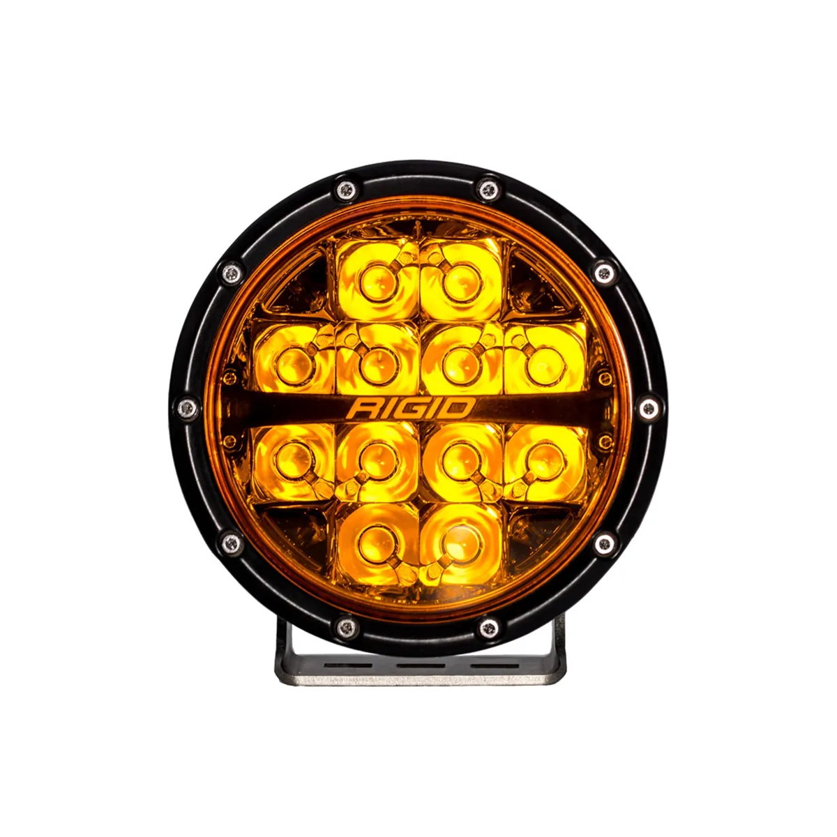 360-Series LED Off-Road Light; 6 in.; Spot Beam; w/Amber Pro Lens; Pair; product image