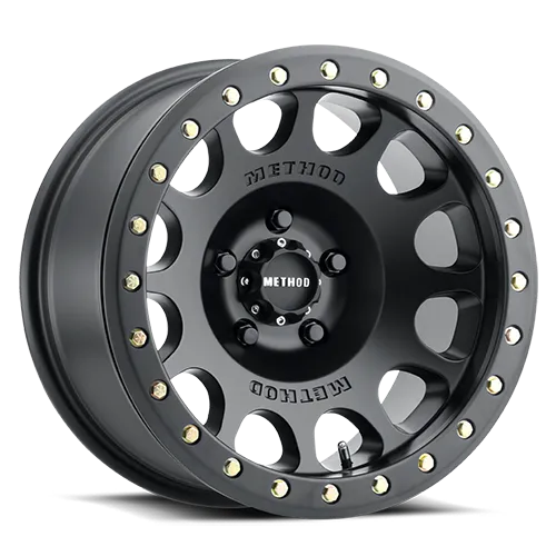 Mr105 Beadlock Wheel 17x8.5 4.75in Backspace 0mm Offset 5x5.50 Bolt Pattern Standard Lug Hole Matte Black Finish. product image