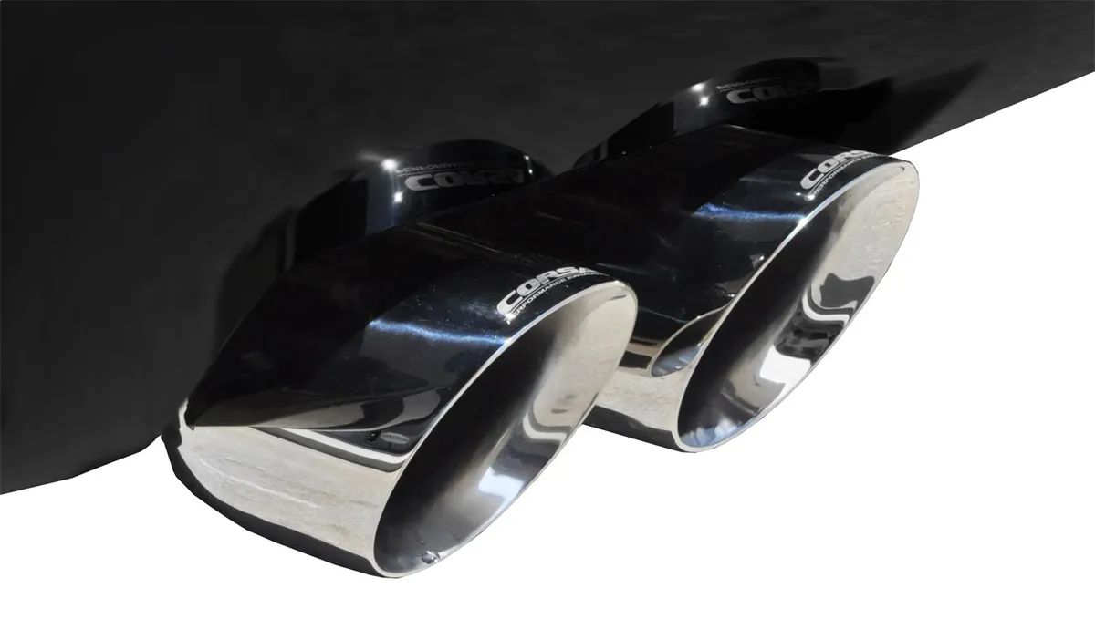3.0in. Cat-Back Dual Rear Exit Exhaust System with Factory Bezels product image