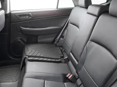 Weathertech Child Car Seat Protector; Black; Individually Boxed w/Product Sticker on Kraft Box;