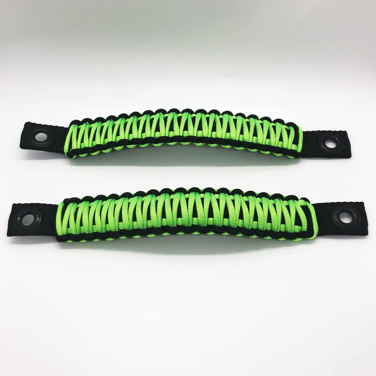 TJ Door Handles, Paracord Jeep® Grab Handles for Jeep Wrangler TJ & LJ 97-06 - Interior Door Pull Handles 550 Paracord Grab Handles w/ Grommets (PAIR) | Bartact® product image