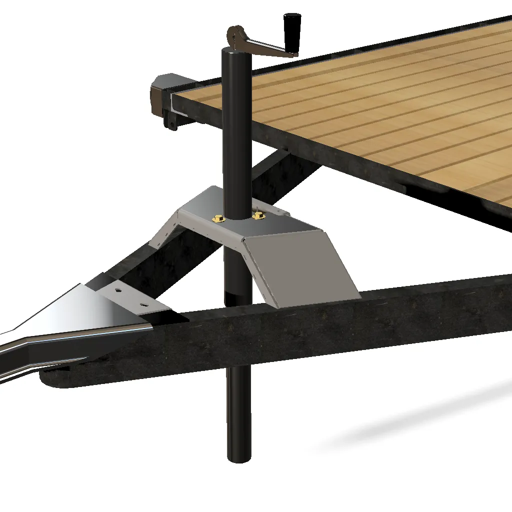 Trailer Tongue Jack Heavy Duty Relocation Mount product image