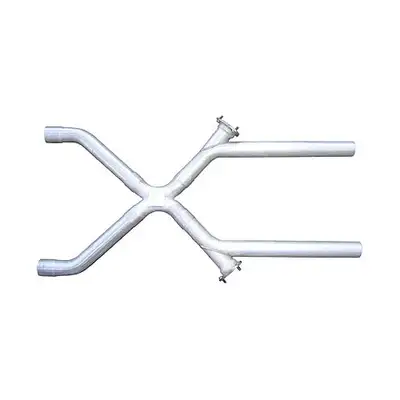 Pypes Performance exhaust Exhaust X-Pipe Kit Intermediate Pipe 2.5 in Crossover 3 in Collector Flange At Each Of The Cutouts Hardware Incl Natural 409 Stainless Steel Pypes Exhaust