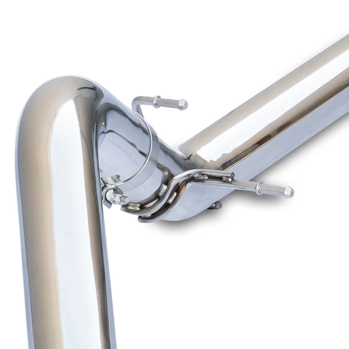 2022 gm 3.0l Duramax 4in Dpfback Exhaust System Polished W/Polished Tip product image