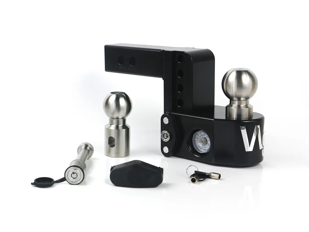 Weigh Safe Cerakote 4in Drop Hitch With 2in Shank (10k/12.5k Gross Tongue Weight Rating) With Ws05