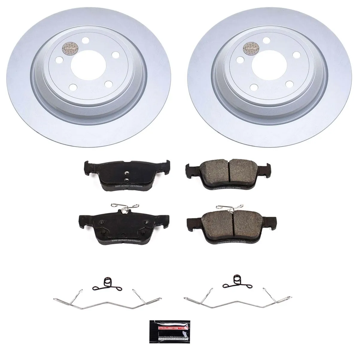 Z17 Geomet Coated Rotor Kit: Genuine Geomet Fully Coated Rotors; Ceramic Pads W/Hardware product image