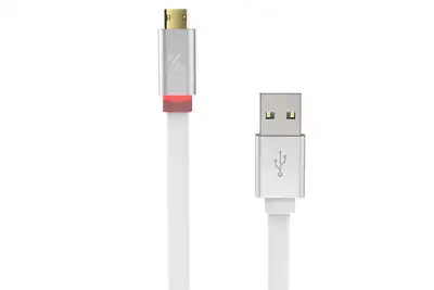 Scosche Scosche Reversible MicroUSB Charging Cable w/ LED - White