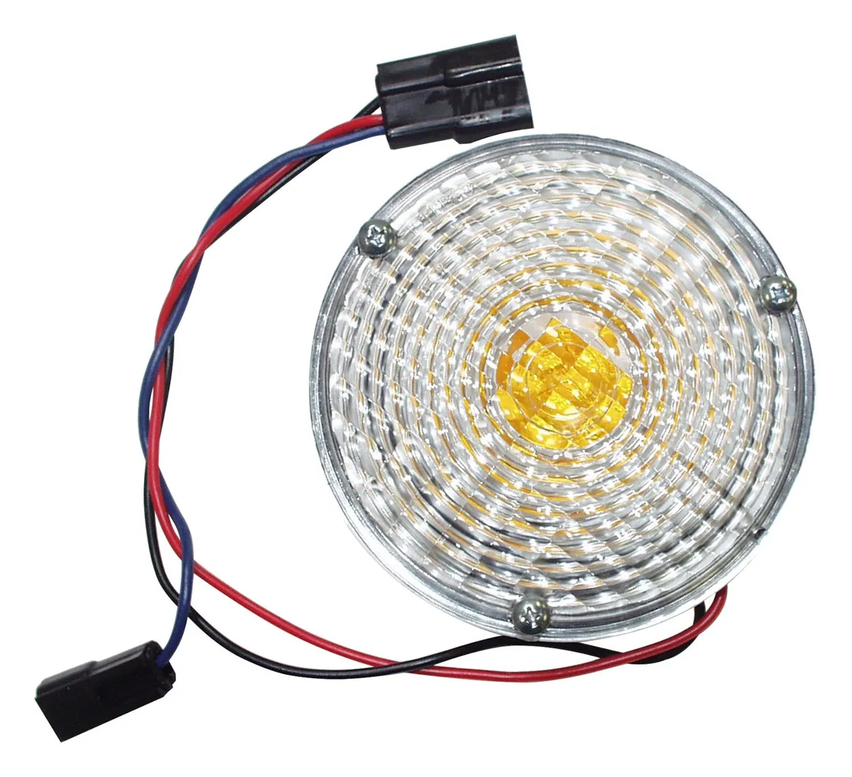 Crown Automotive Jeep Replacement J0989852 Front Parking Lamp 1969-1976 Jeep CJ-5, CJ-6, CJ-7 w/ 3 Screws in Lens, L or R product image