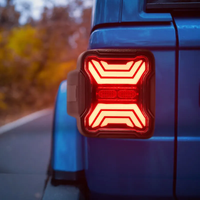 Smoked LED Tail Lights for Jeep Wrangler JL JLU 2018+ product image