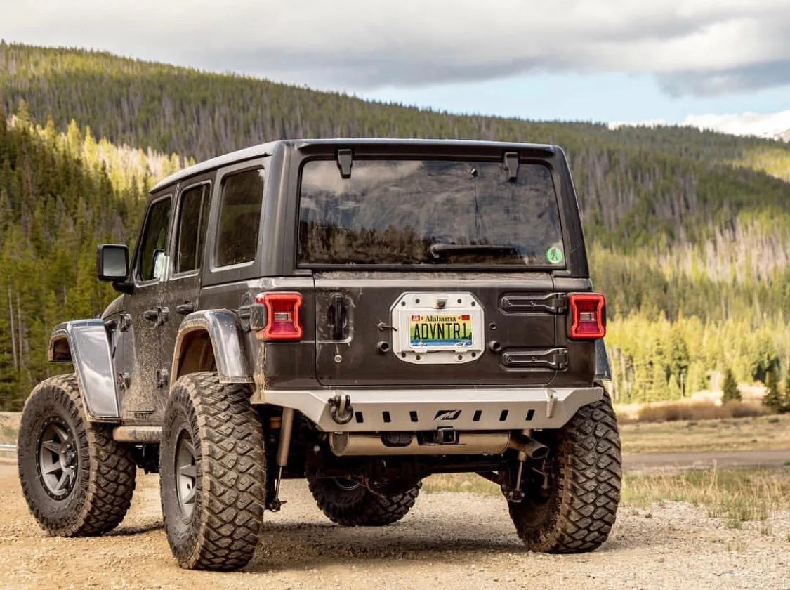 Motobilt Crusher Rear Bumper - Bare Steel - JL product image