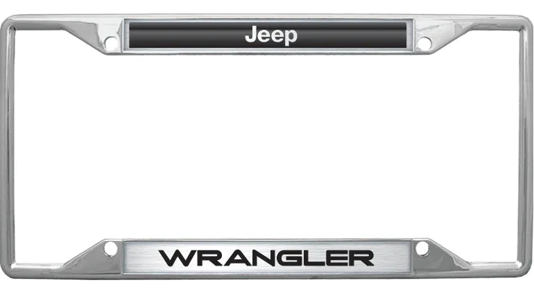 Eurosport Daytona Jeep Wrangler Chrome License Plate Frame