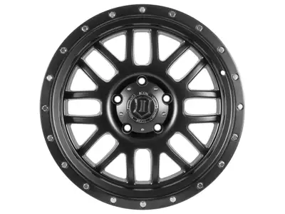ICON Vehicle Dynamics ICON Alloys Alpha, Satin Black, 20 x 9 / 8 x 170, 0mm Offset, 5" BS
