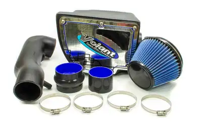 Volant Cold Air Intake Kit; Incl. Closed Filter Box/Air Duct/Pro5 Filter/Connectors/Clamps; Polished Aluminum Lid w/Logo;