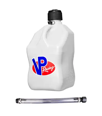 VP Racing Fuels VP Racing Fuels 3520-CA White VPSQ 5.5 Gal MS Container W/ DLX Hose