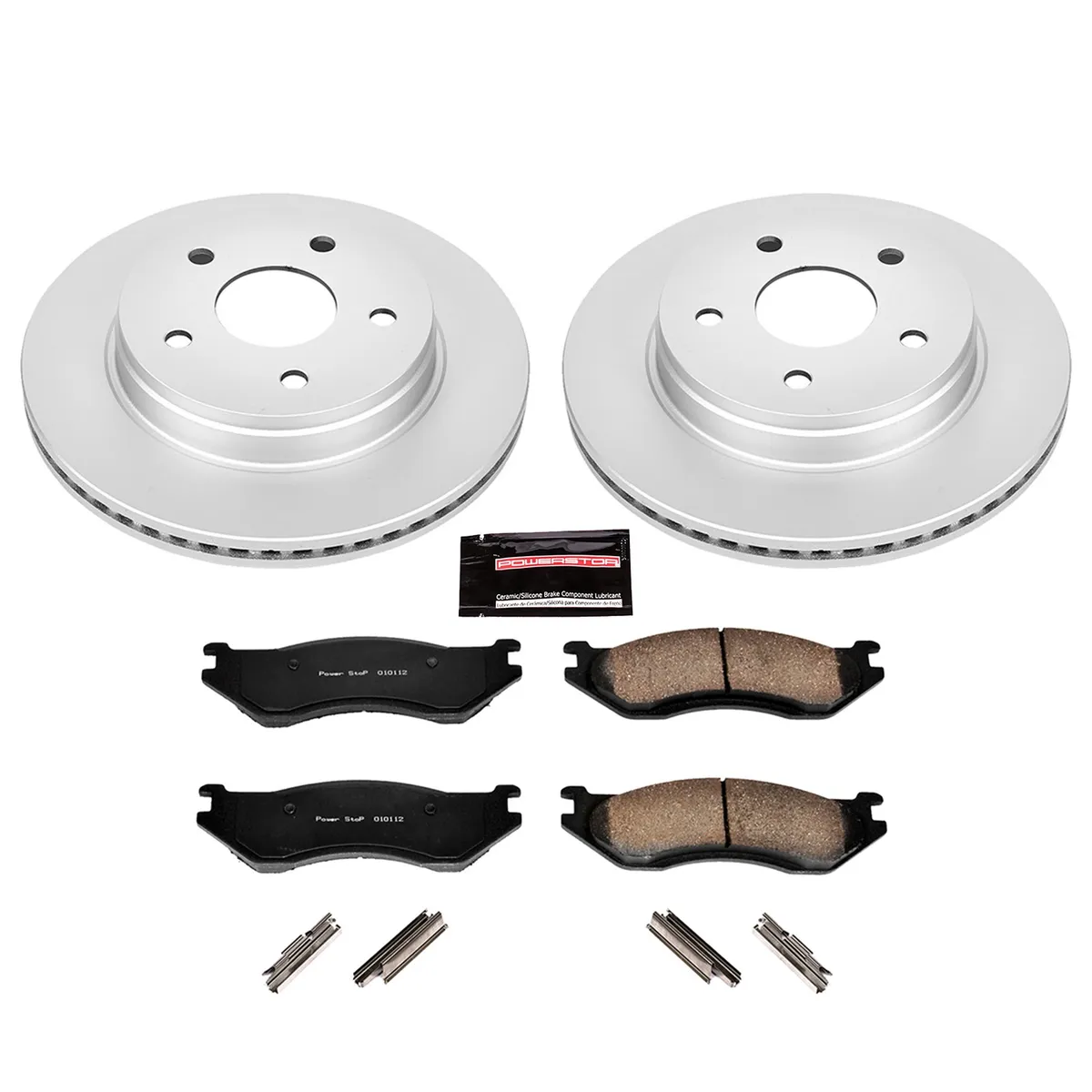 Z17 Geomet Coated Rotor Kit: Genuine Geomet Fully Coated Rotors; Ceramic Pads W/Hardware product image