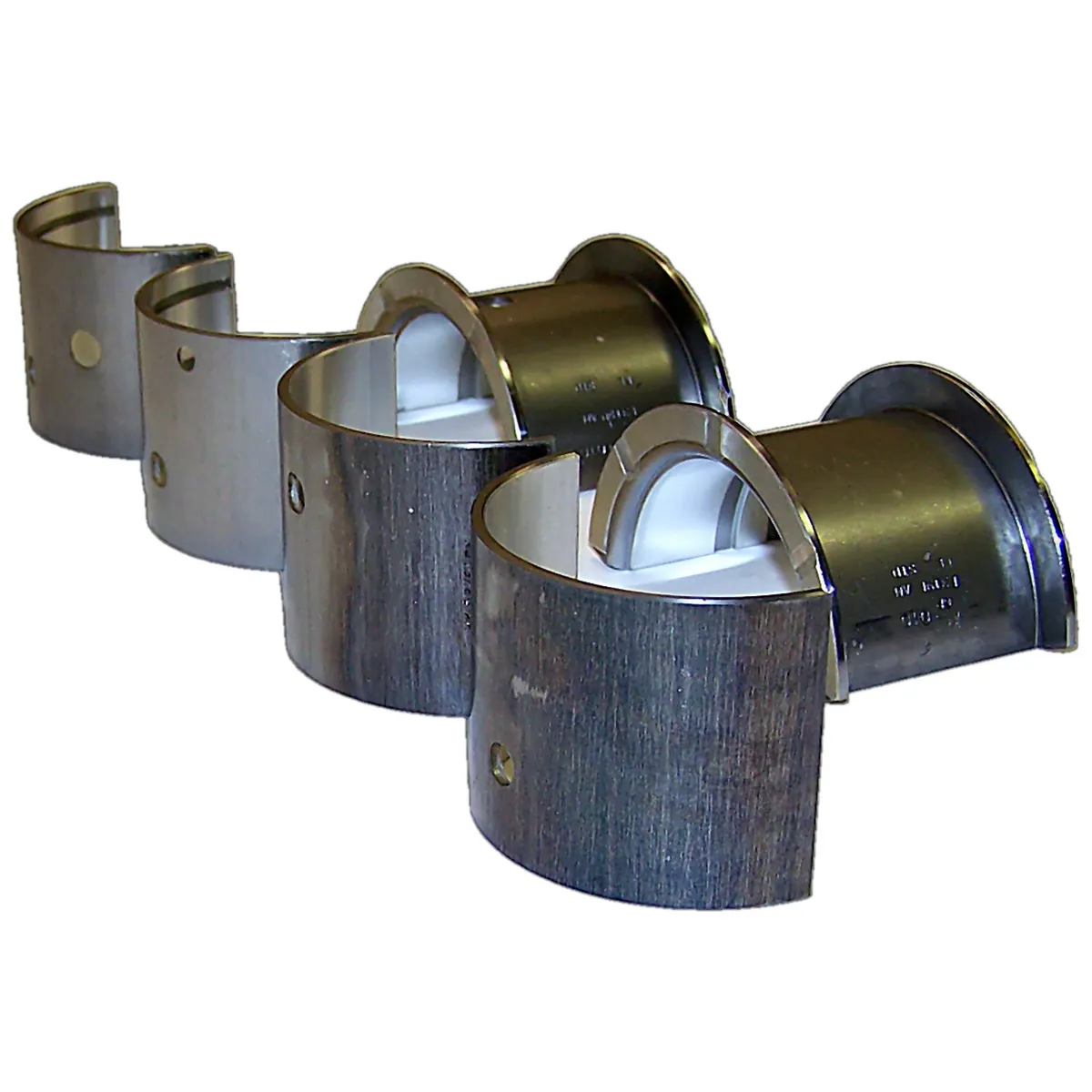 Crankshaft Main Bearing Set 1941-1945 MB w/ 4-134 L-Head Engine;1945-1949 CJ-2A w/ 4-134 L-Head Engine;1948-1953 CJ-3A w/ 4-134 L-Head Engine;1953-1968 CJ-3B w/ 4-134 F-Head Engine;1955-1971 CJ-5, CJ-6 w/ 4-134 F-Head Engine;1950-1952 M38 w/ 4-134 L- product image
