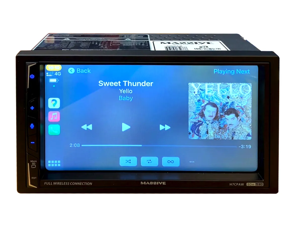 H7cpaw - 7" Video Head Unit | Carplay, Android, Mp3, Bluetooth, Am/Fm Radio product image