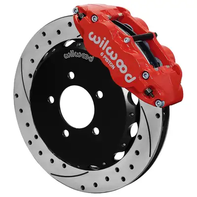 Wilwood Brakes Kit Front Honda Civic 13-Up OEM 57mm Piston Caliper 12.88 Rtr Srp Red Wlines