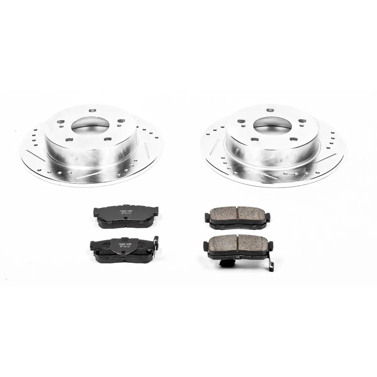 Z23 Evolution Sport Upgrade Kit: Drilled/Slotted Rotors; Carbon-Fiber Ceramic Pads W/Hardware product image