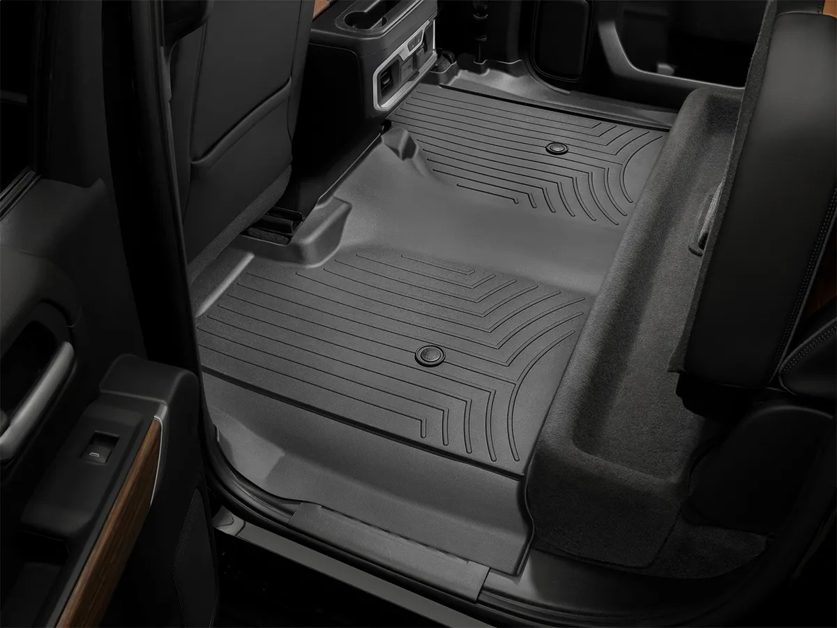Black Rear FloorLiner Silverado 1500 2019 + Crew Cab 1st row bench seats product image