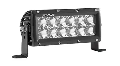 RIGID Industries Rigid E-Series Pro LED Light, Flood Optic, 6 Inch, Black Housing
