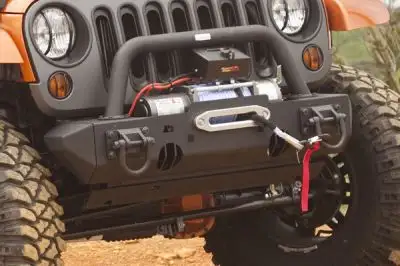 Rugged Ridge Rugged Ridge XHD Stubb Bumper Ends Front Black - JK