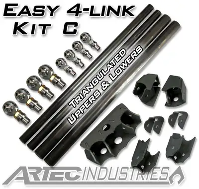 Artec Industries Upper Links - 7/8in Rod Ends - No tubeLower Links - 1.25in Rod Ends - No tube
