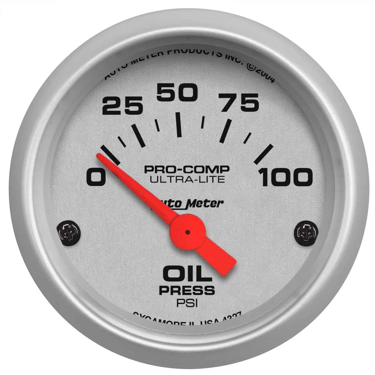 Gauge, Oil Pressure, 2 1/16", 100psi, Electric, Ultra-Lite product image