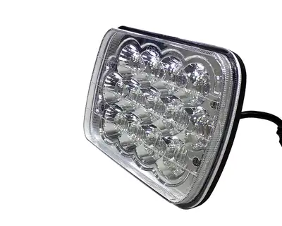Quake LED Quake LED - QTE463 - 5x7 Inch Headlight 39 Watt High/Low Jeep YJ/XJ Tempest Series for 1984-1993 Jeep Cherokee