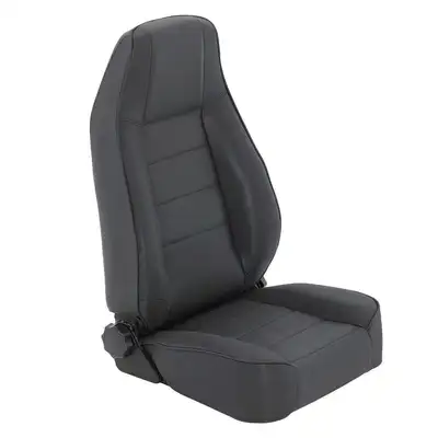 Smittybilt 7618 CJ & Wrangler Cj/Yj/Tj/Lj Seat Front Factory Style Replacement w/ Recliner Denim Black