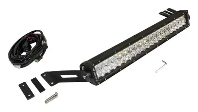 Crown Automotive Jeep Replacement RT Off-Road - Steel Black LED Light Bar & Hood Bracket Kit