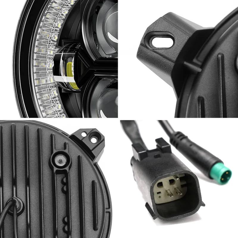 9'' RGBW LED Headlights for Jeep Wrangler JL and GLadiator JT product image