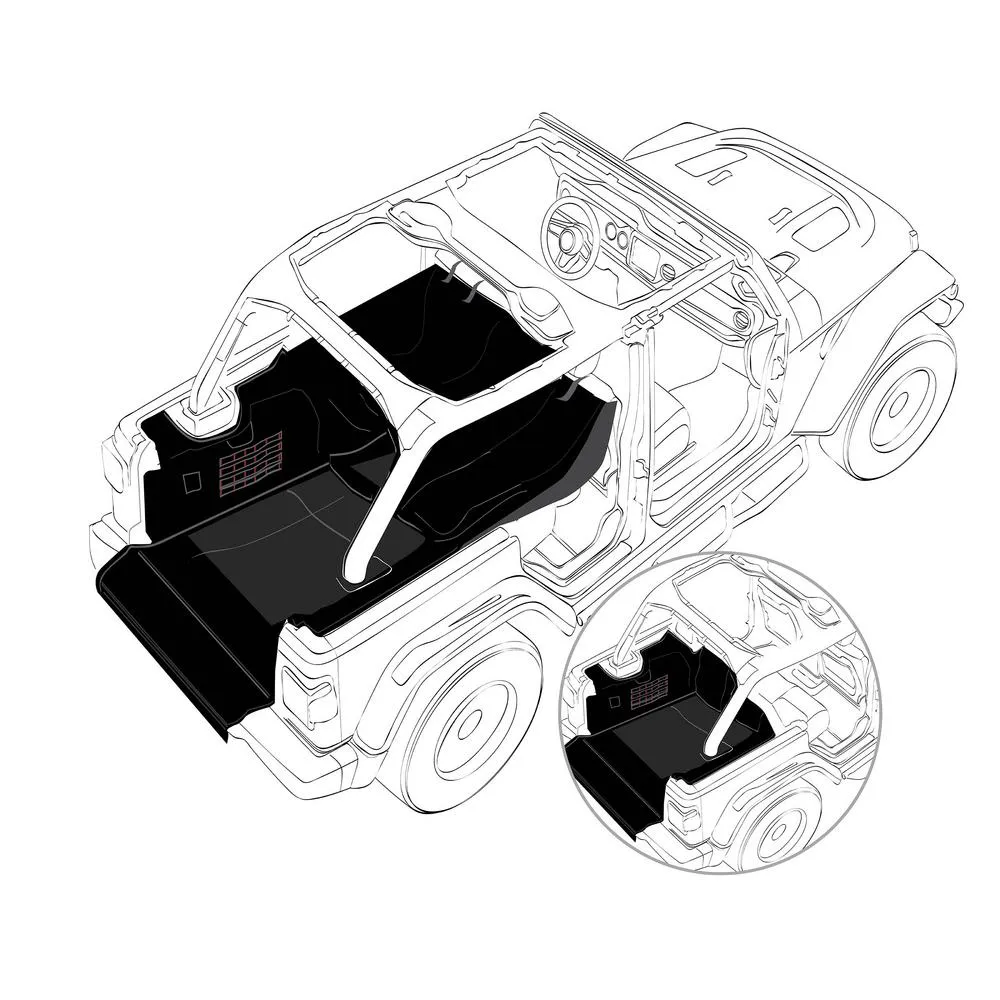 Smittybilt GEAR Cargo Liner - Black product image