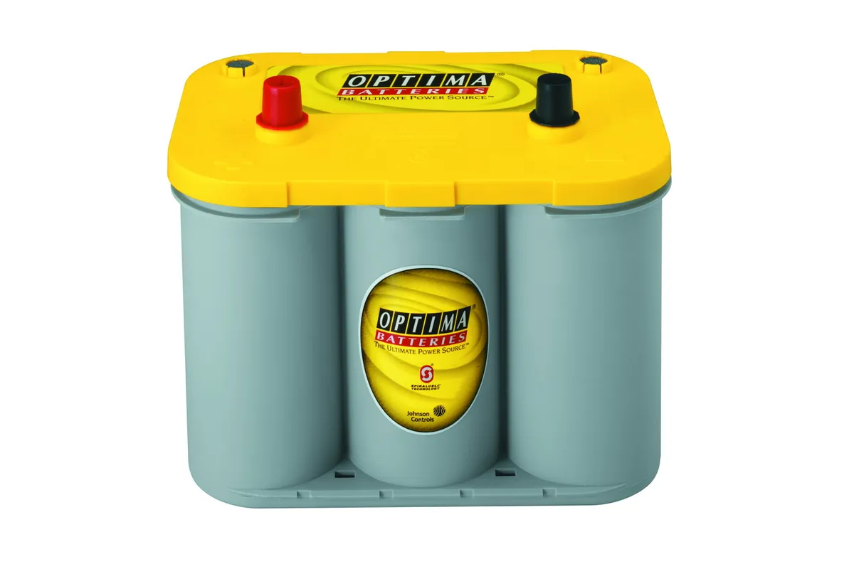 YellowTop® Deep Cycle Battery; UNBOXED; Group D34; Cold Crank Amps 750; Crank Amps 870; Reserve Capacity 120; Ampere Hour 55; Top Terminal; L-10 in.; W-6 7/8 in.; H-7 13/16 in.; product image