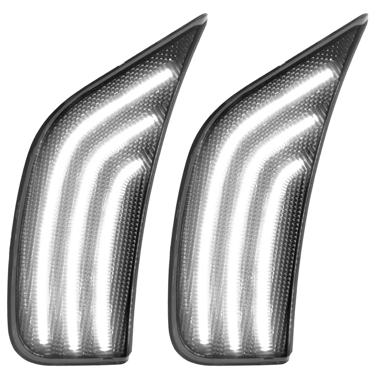 Cadillac 21-24 Escalade & Gmc 21-24 Yukon/Yukon Xl/Yukon Denali (5th Gen) & 21-24 Chevy Tahoe/Suburban (5th Gen) LED Front Fender Lens White or Amber Leds - Smoked or Clear Lens product image