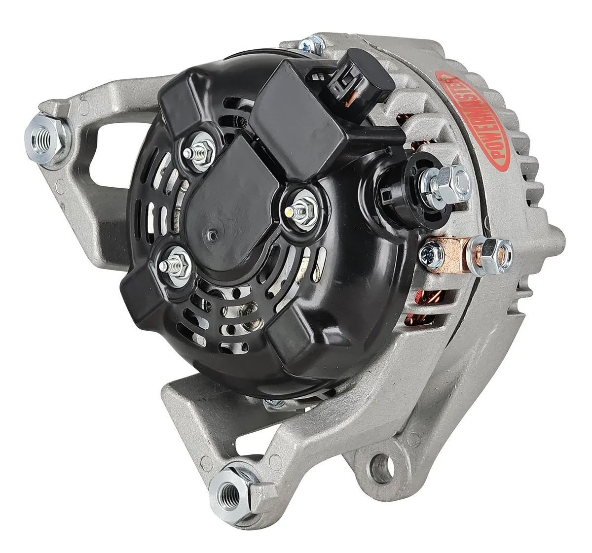 Alternator; Denso; 175 Amp; 7 Groove Pulley; Hair Pin Replacement 1-Wire; Natural Finish; product image