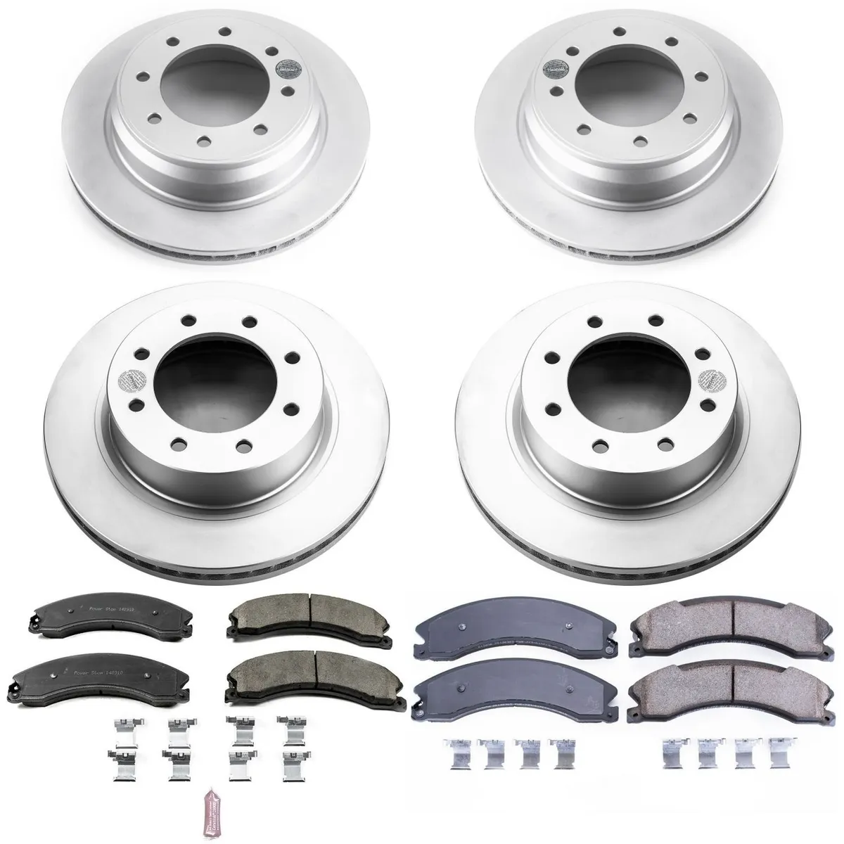 Z17 Geomet Coated Rotor Kit: Genuine Geomet Fully Coated Rotors; Ceramic Pads W/Hardware product image