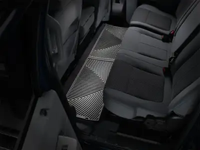 Weathertech 2011 + Ford F250/F350/F450/F550 Black Rear Rubber Mats Fits the Crew Cab / 2011 + Ford Super Duty Crew Cab Black Rear Rubber Mats